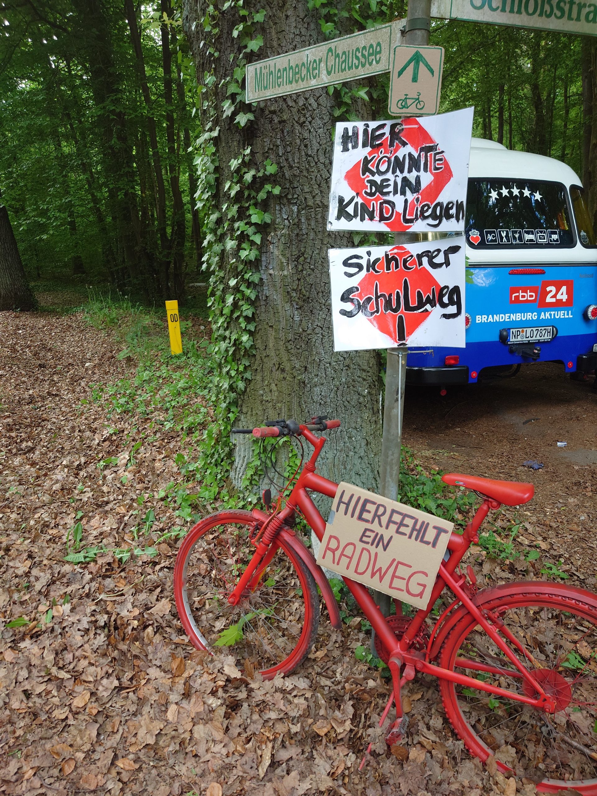 09.05.2025: Fahrradweg Wandlitz - Mühlenbeck rbb Interview